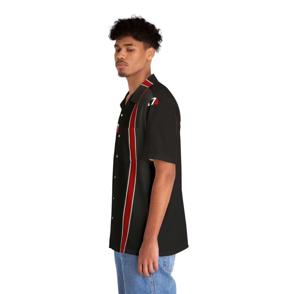 N7 Mass Effect Hawaiian Shirt with iconic N7 logo and Reapers - People Left