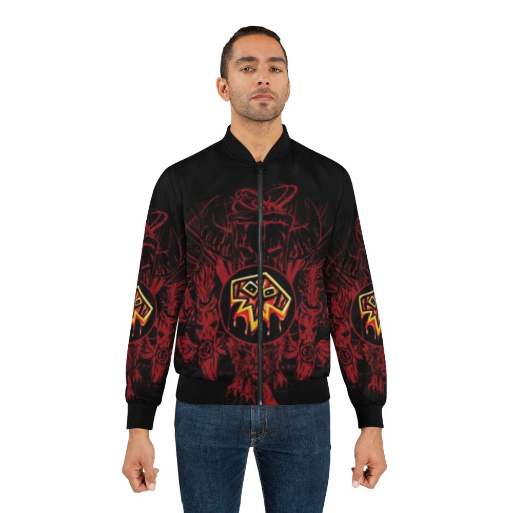 Shaman logo bomber jacket with a bold graphic design - Lifestyle