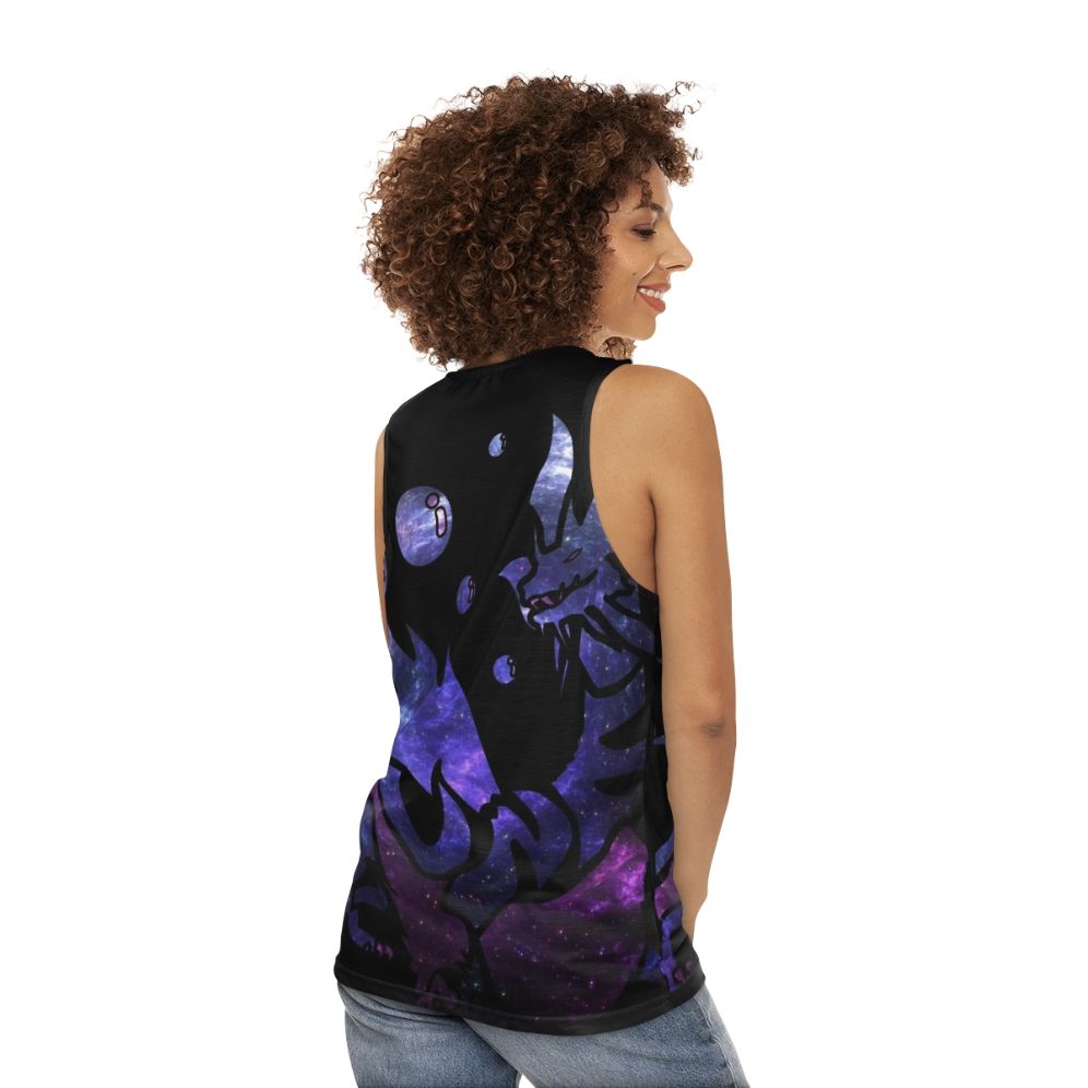 Monster Hunter Mizutsune Galaxy Design Unisex Tank Top - women back