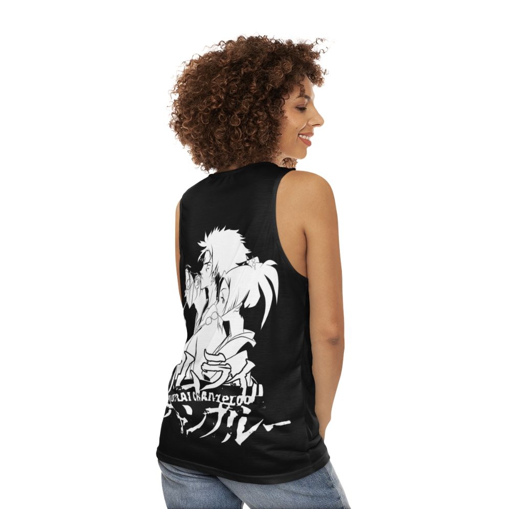 Samurai Champloo anime unisex tank top - women back