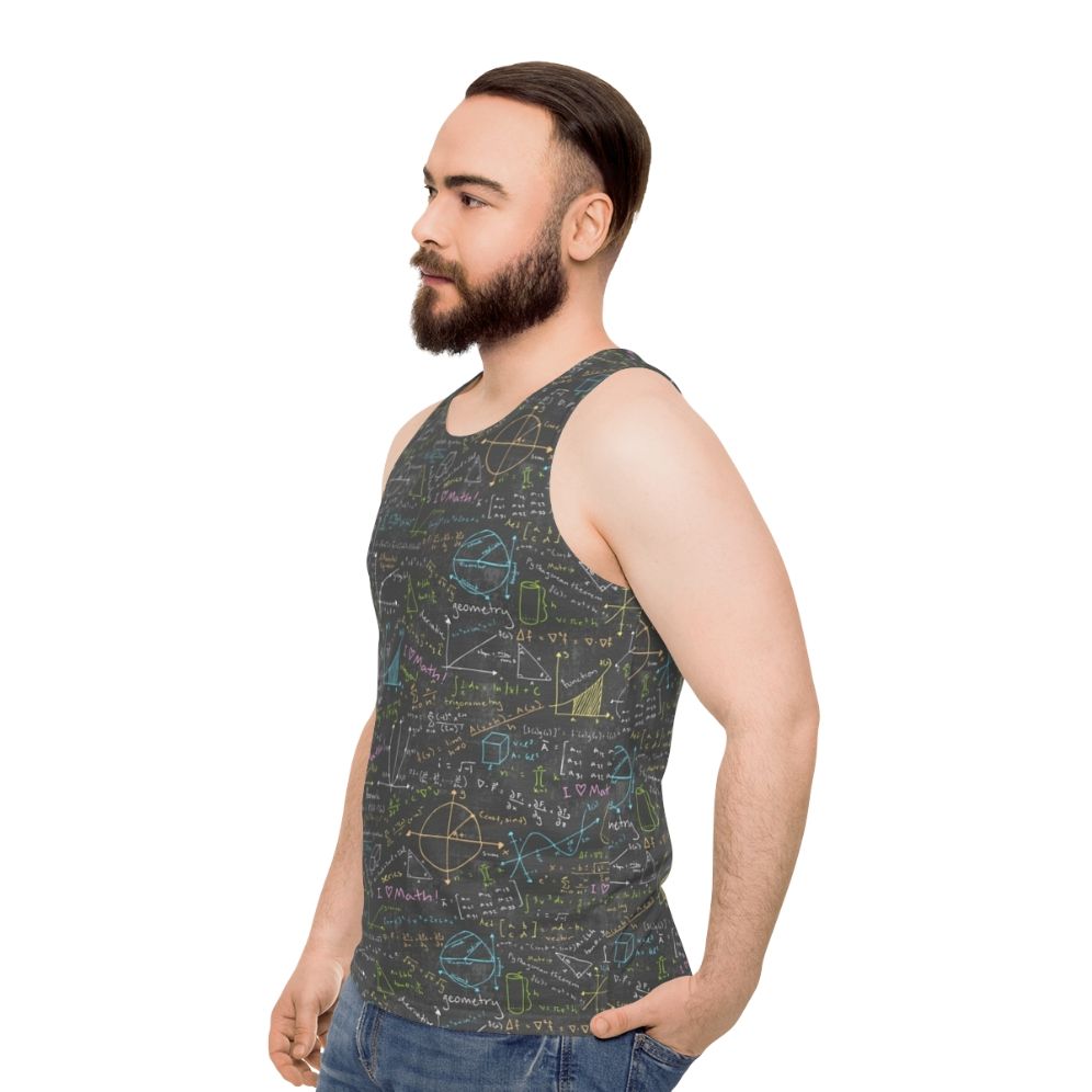 Unisex Math Lessons Tank Top - men side