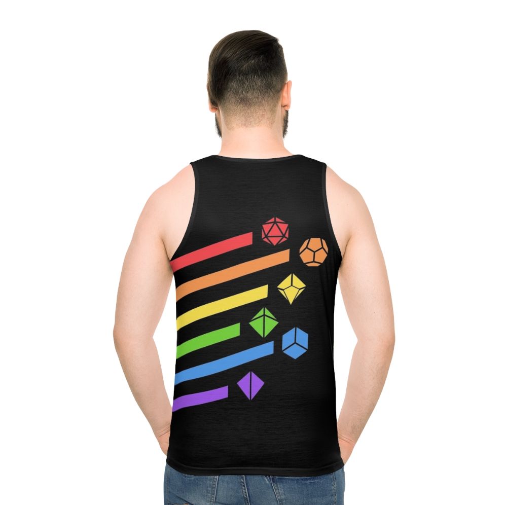 Tabletop RPG Dice Set Unisex Tank Top - men back