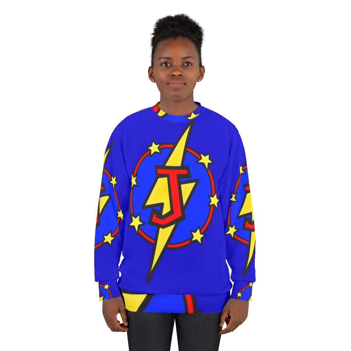 Super Hero Initial J Kids Sweatshirt - women