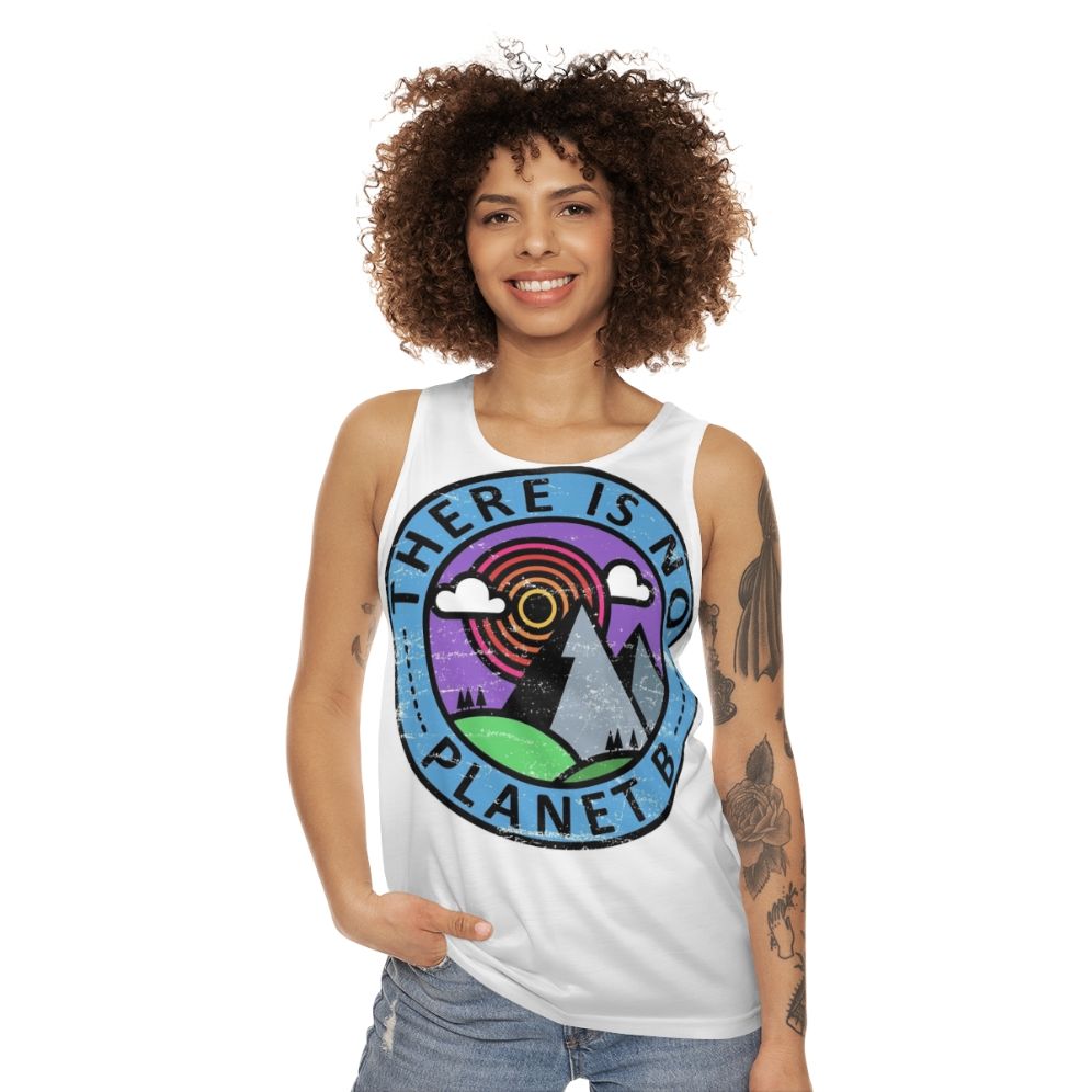 Eco-friendly "There Is No Planet B" unisex tank top - women