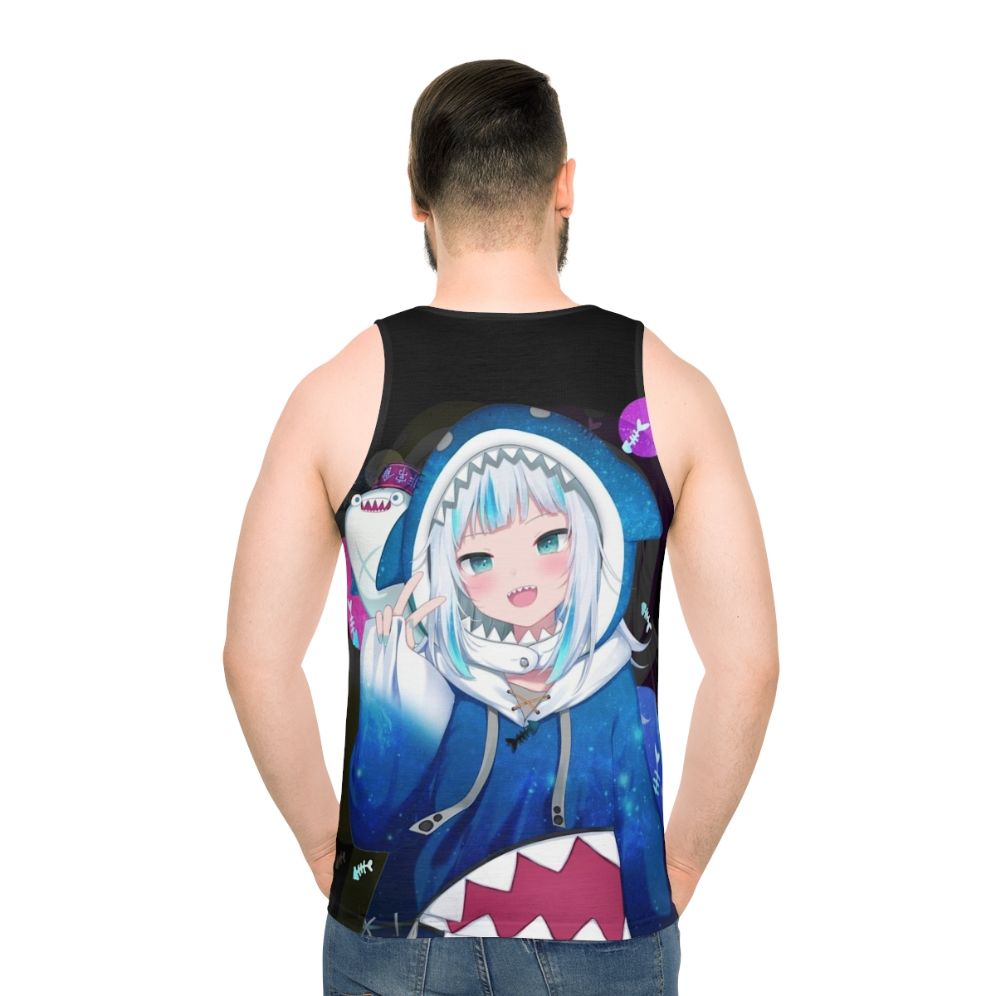 Gawr Gura Hololive EN Vtuber Anime Tank Top - men back