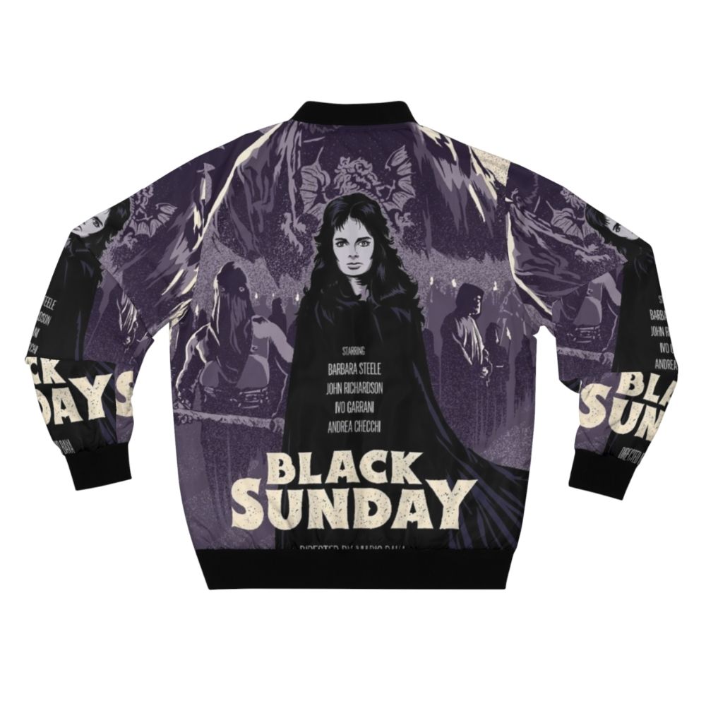 Black Sunday bomber jacket with Italian horror movie-inspired design - Back