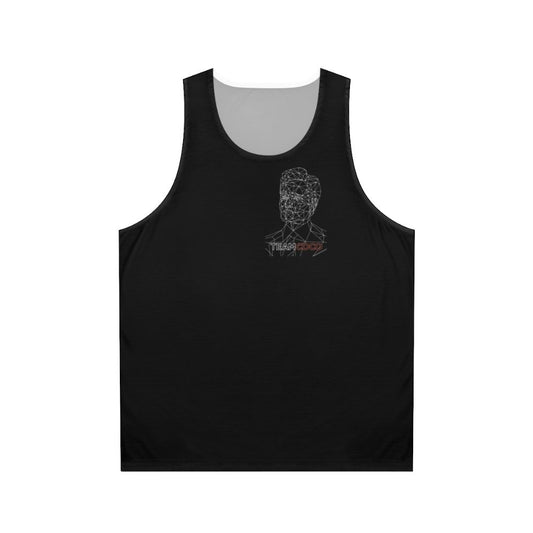 Conan O'Brien vector line art unisex tank top