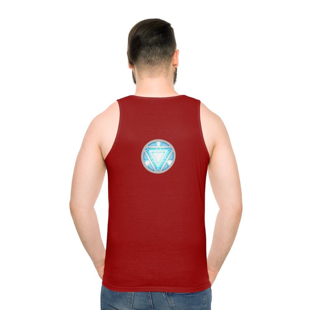 Marvel Iron Man Arc Reactor Unisex Tank Top - men back