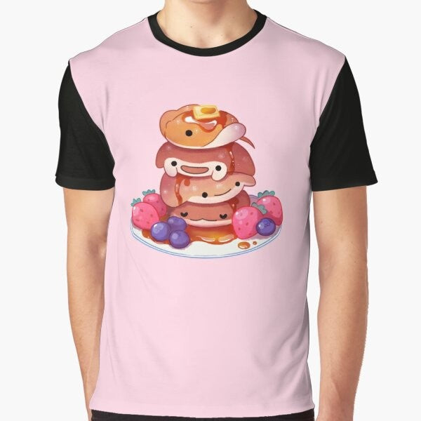 Cute cownose ray 'sea pancake' graphic on a t-shirt