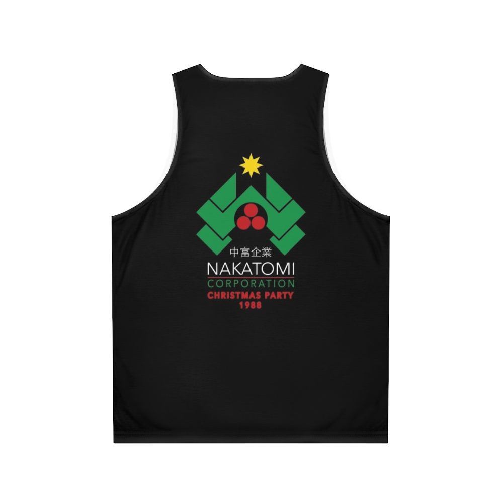 Nakatomi Corporation Christmas party unisex tank top inspired by the Die Hard movie - Back