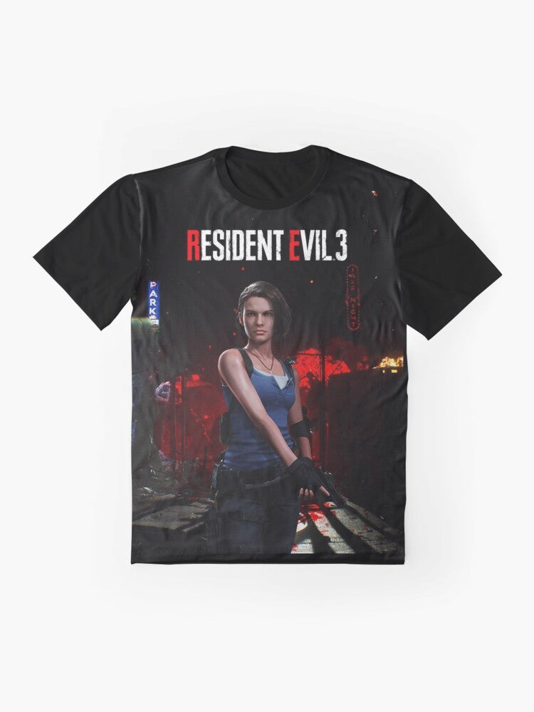 Resident Evil RE3MAKE Jill Valentine Graphic T-Shirt - Flat lay