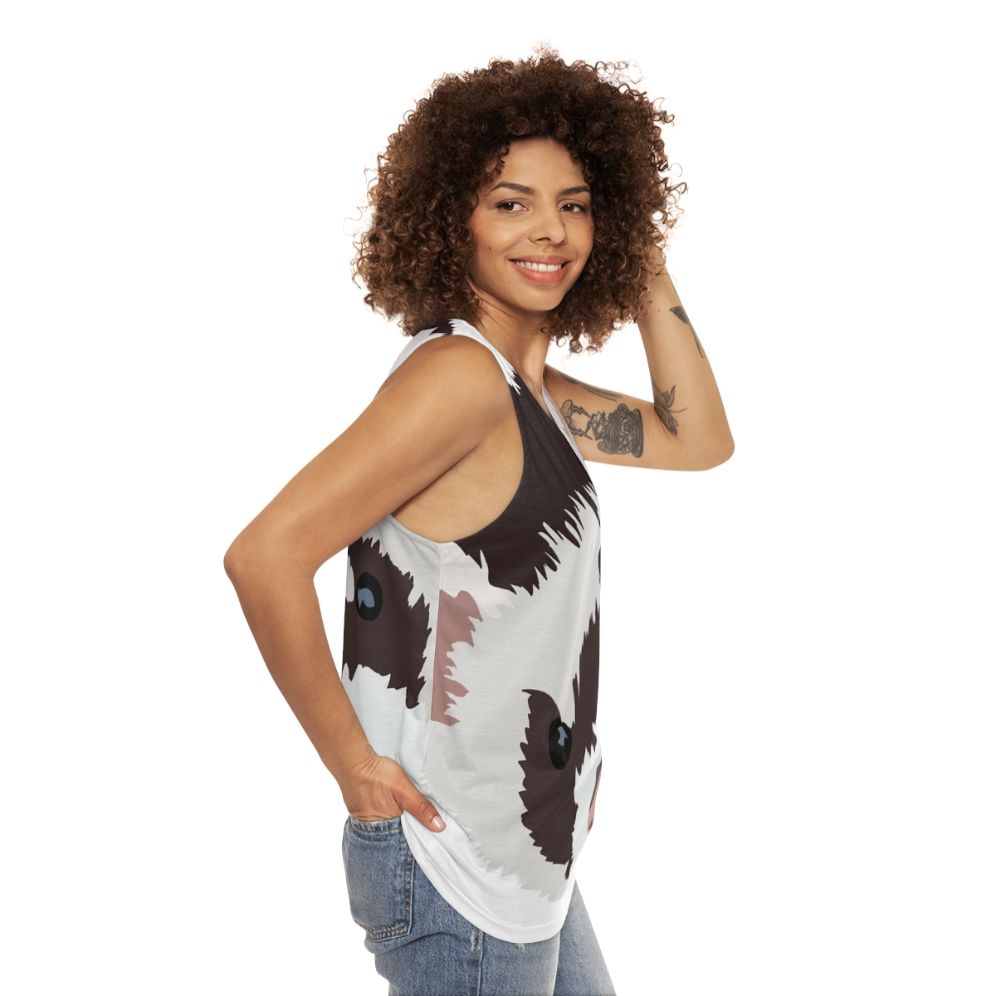 Ferret Head Unisex Tank Top - women side