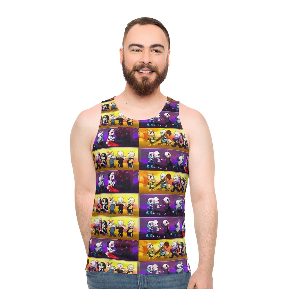 Undertale AU Sanses Good and Evil Unisex Tank Top - men