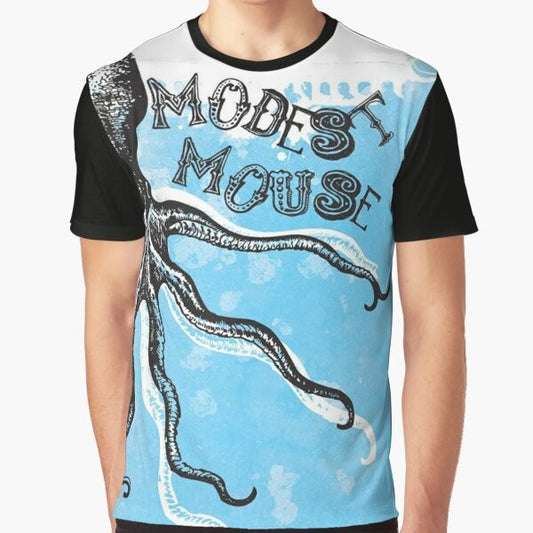 Modest Mouse Octopus Graphic T-Shirt featuring a colorful octopus design