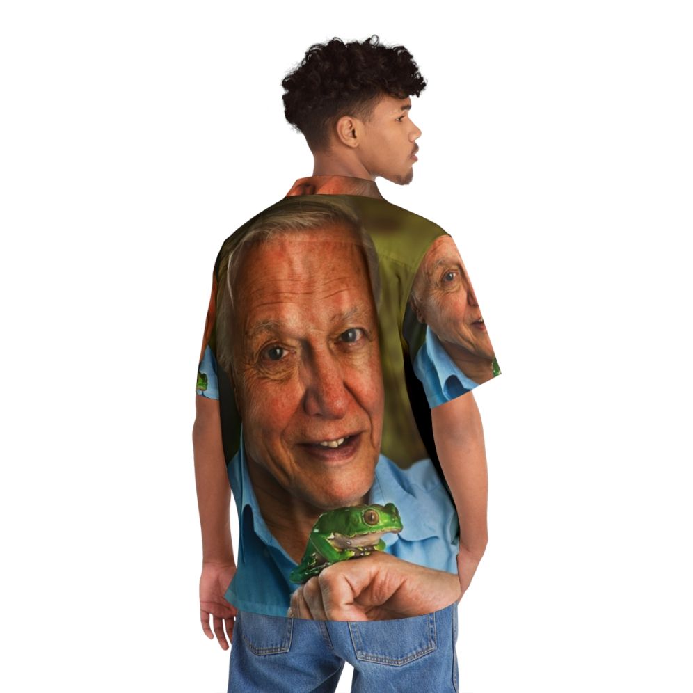 David Attenborough All Over Print Hawaiian Shirt - People Back