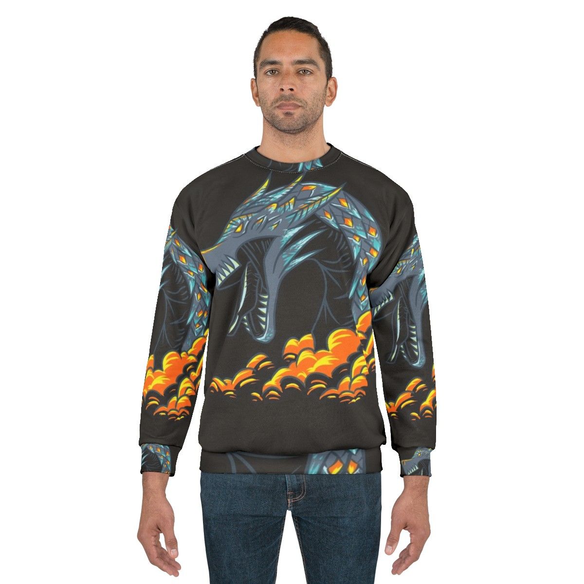 Mystic Dark Lightning Dragon Sweatshirt - men