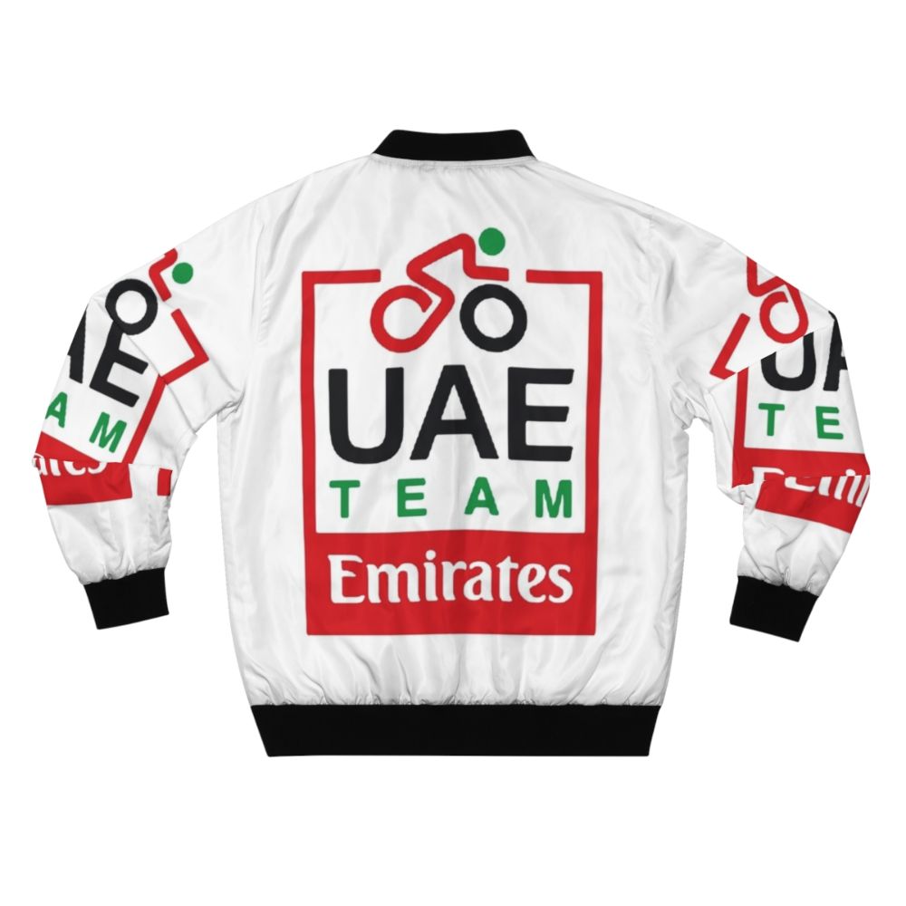 UAE Team Emirates Pro Cycling Bomber Jacket with Tadej Pogacar - Back