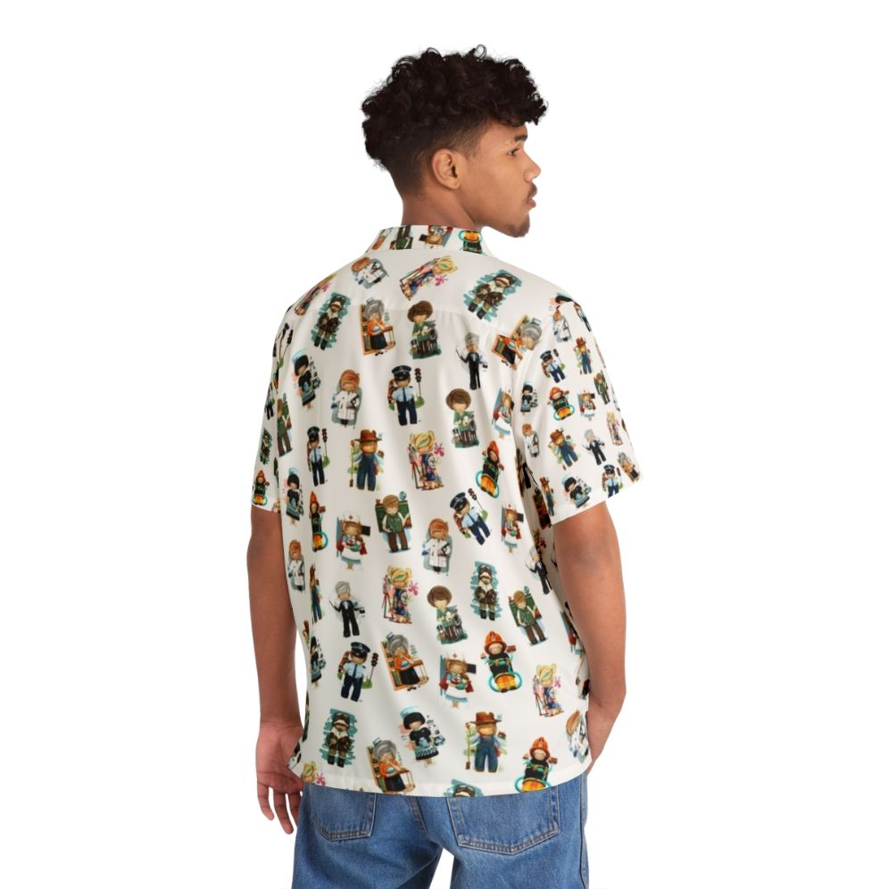 Occupations & Vocations Hawaiian Shirt for Kids - People Back