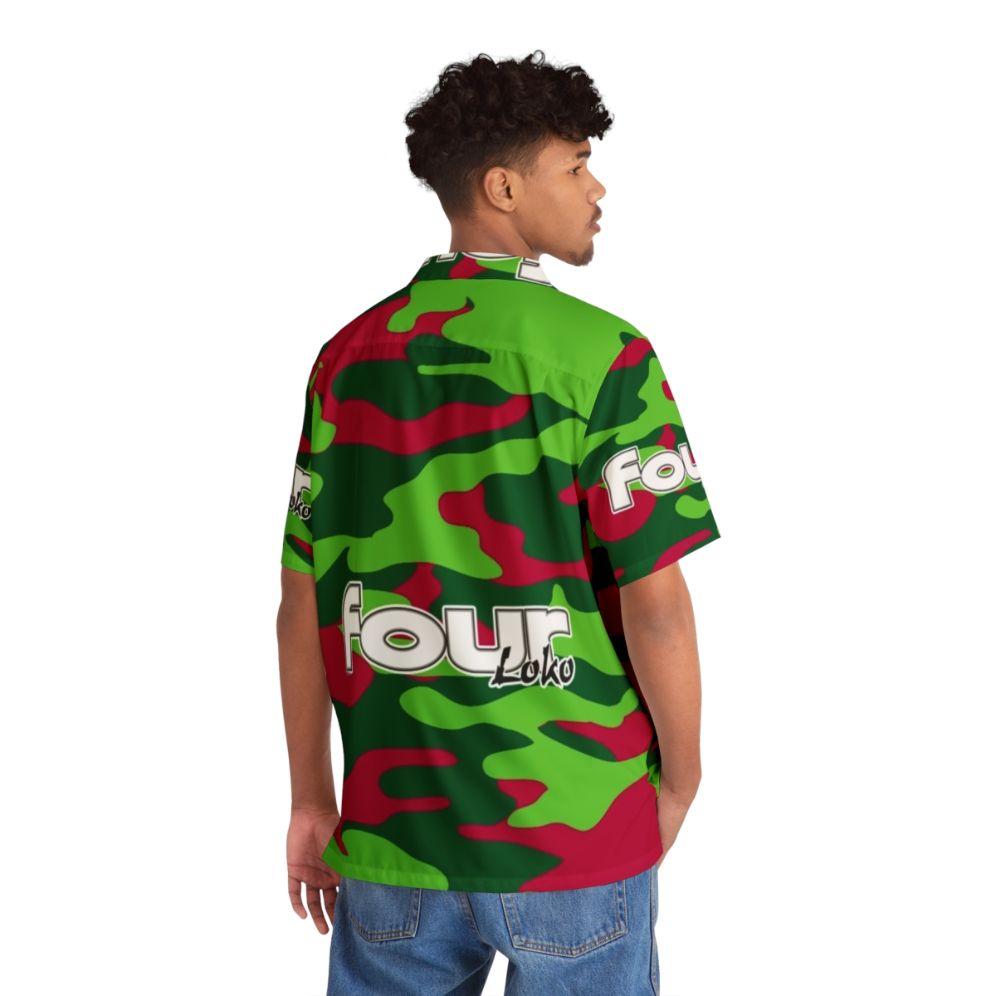 Watermelon Camo 4Loko Hawaiian Shirt - People Back