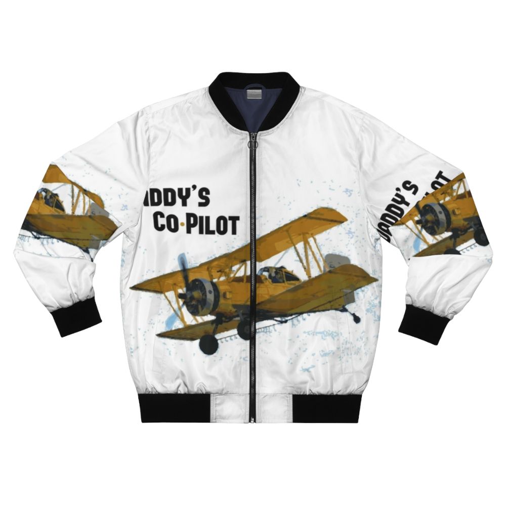 Biplane bomber jacket for pilots and co-pilots