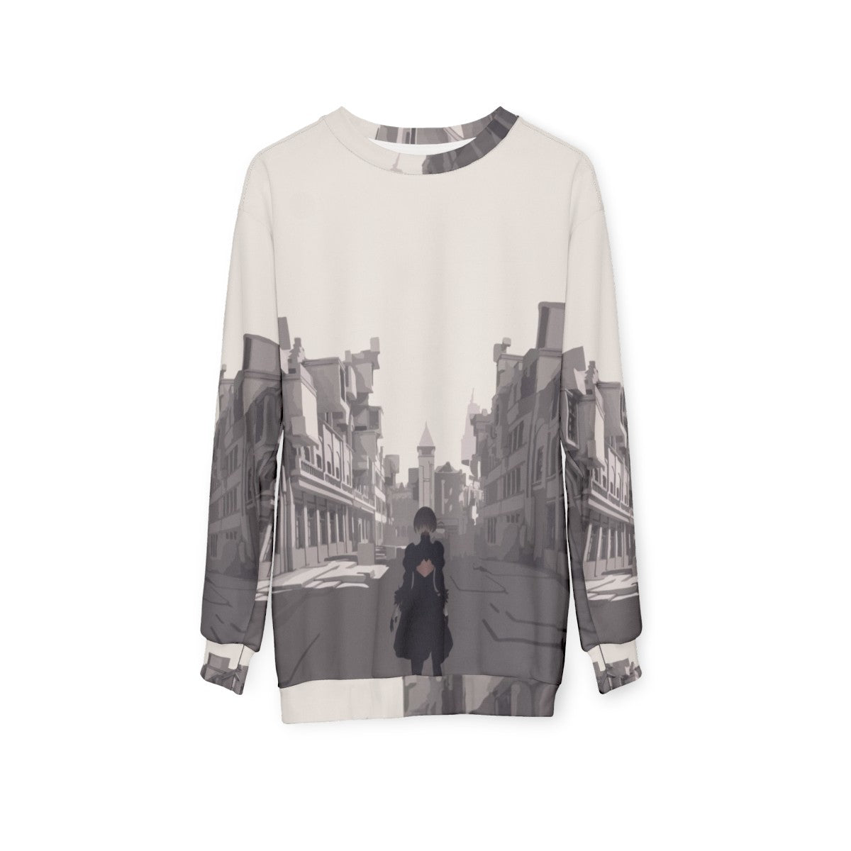 Nier Automata Copied City Sweatshirt - hanging