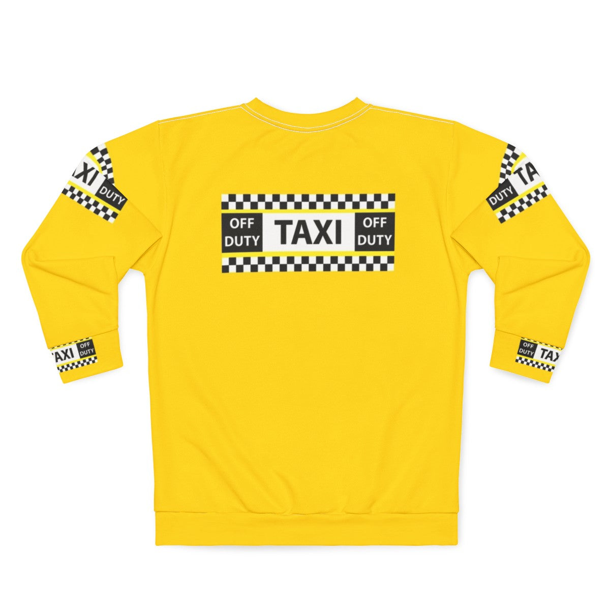 New York Yellow Taxi Cab Off Duty Sweatshirt - Back