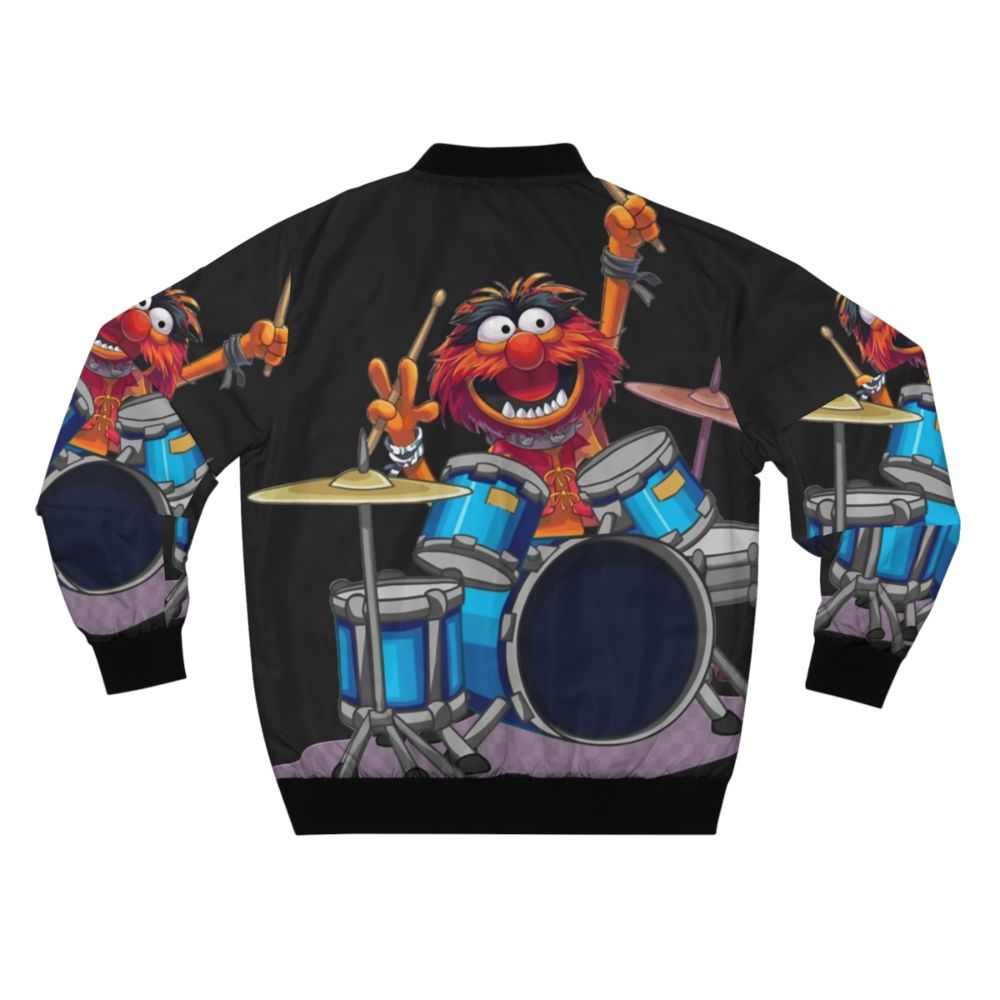 Classic bomber jacket featuring The Muppets' character Animal the drummer - Back