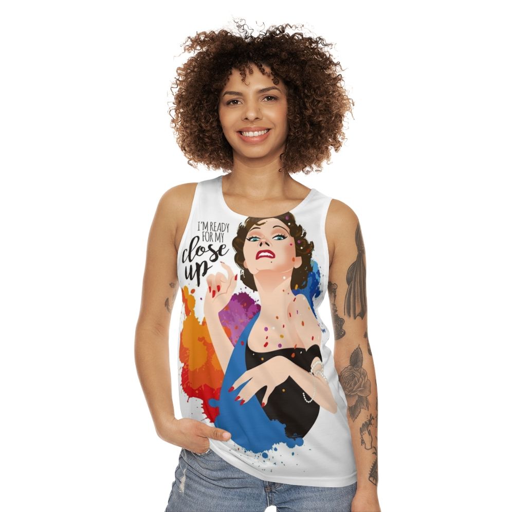 Unisex close up classic cinema tank top - women