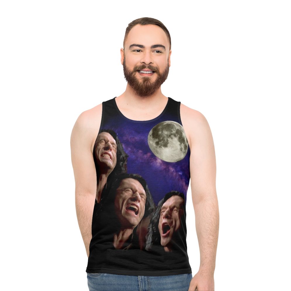 Three Wiseau Moon Unisex Tank Top - men