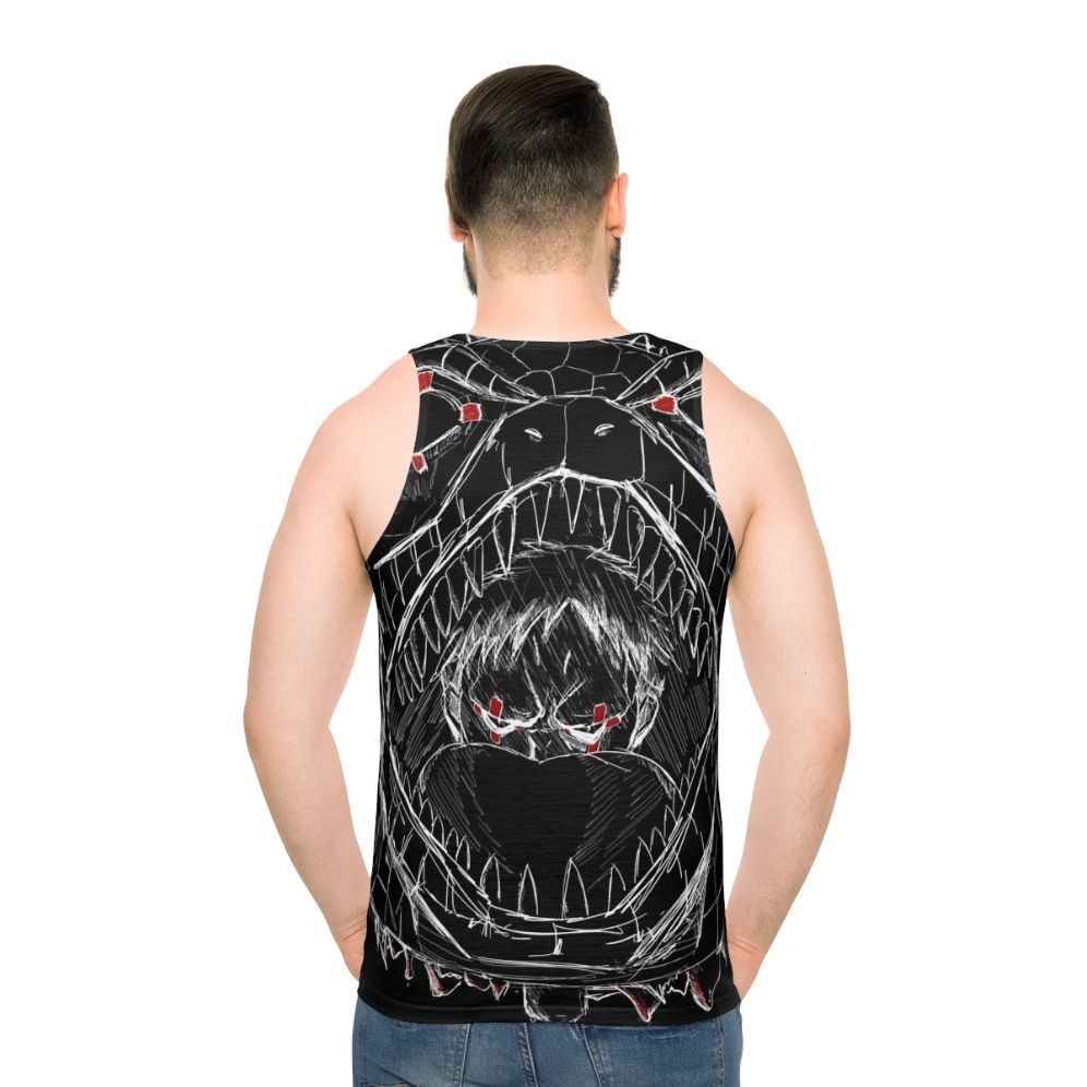 Dorohedoro Kaiman Unisex Anime Tank Top - men back