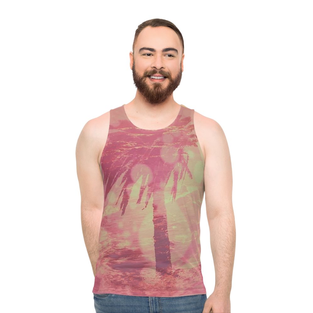 Unisex Loose Fit Graphic Tank Top - men