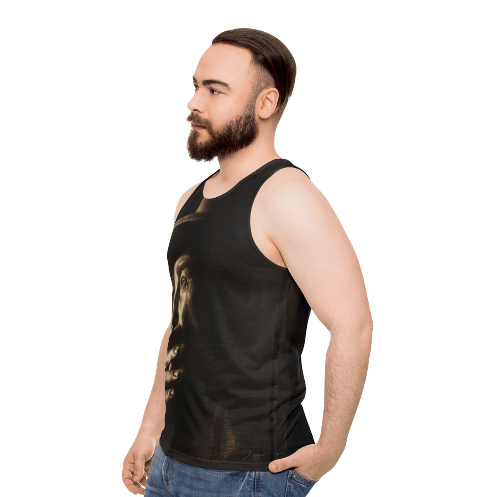 Daniel Plainview Unisex Charcoal Tank Top - men side