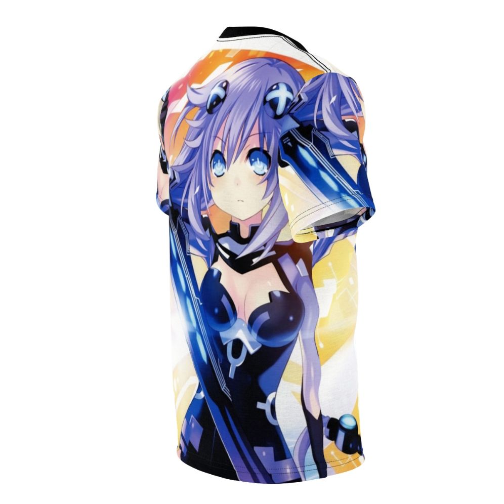 Stylish Neptunia-themed t-shirt with Purple Heart and Neptune graphics - men right