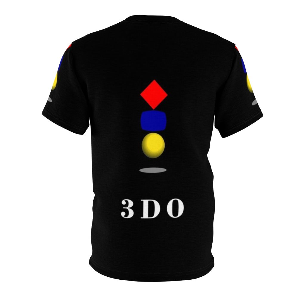 Classic 3DO company logo printed on a high-quality all-over print t-shirt - Back