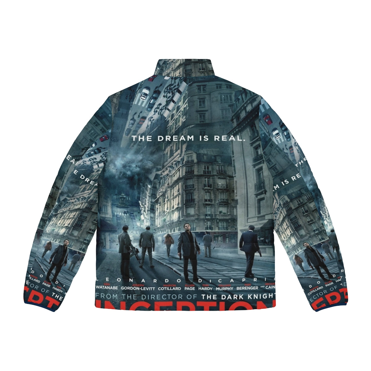 Inception-inspired puffer jacket with dream-like design - Back