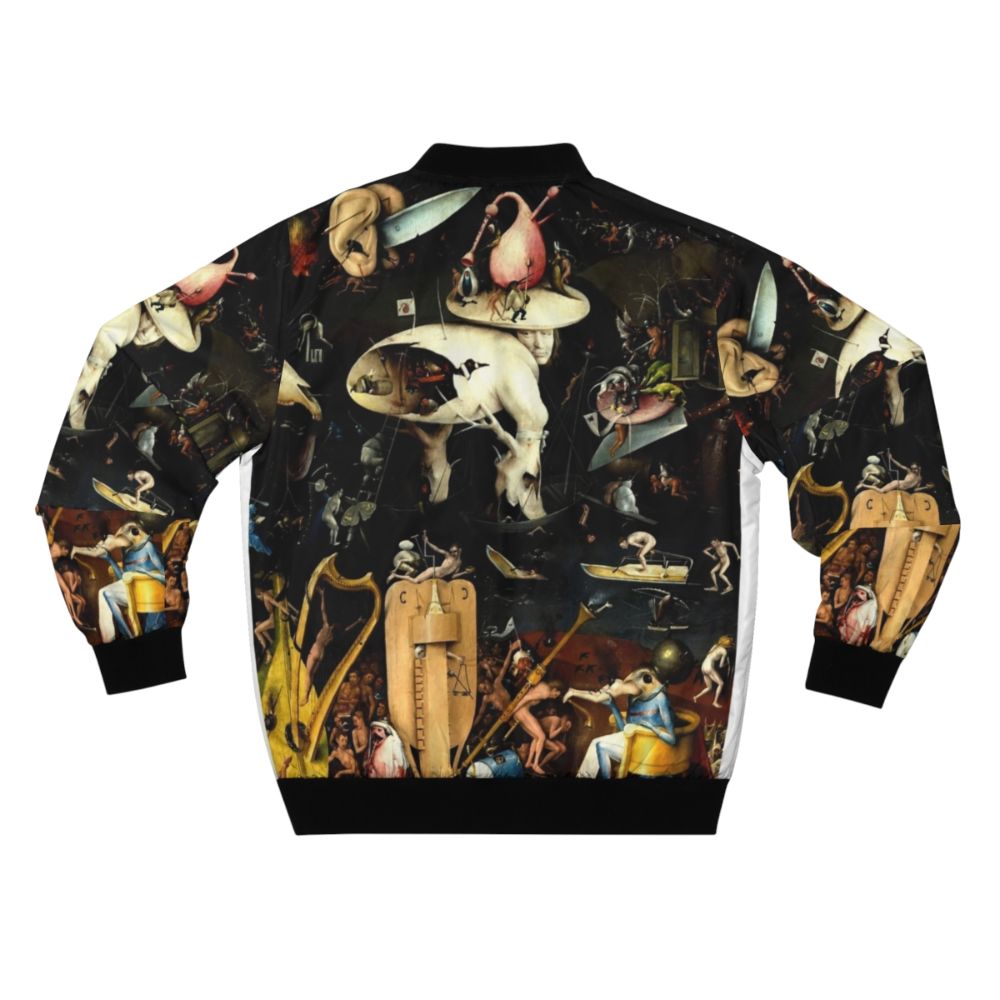 Hieronymus Bosch inspired Hell Bomber Jacket with surreal and Renaissance art design - Back