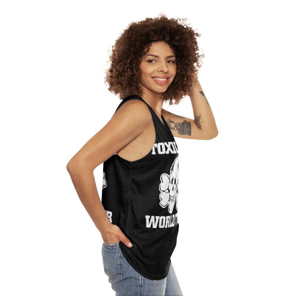 Toxic Twins Music Band Tour Skull Design Unisex Tank Top - women side