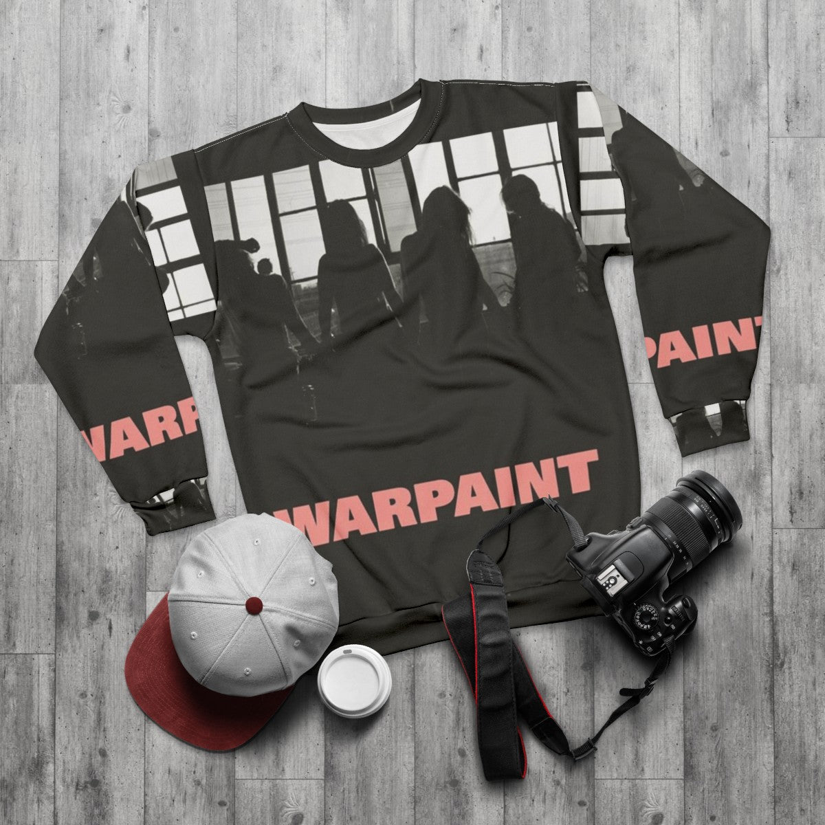 Warpaint Indie Band "Heads Up" Sweatshirt - flat lay