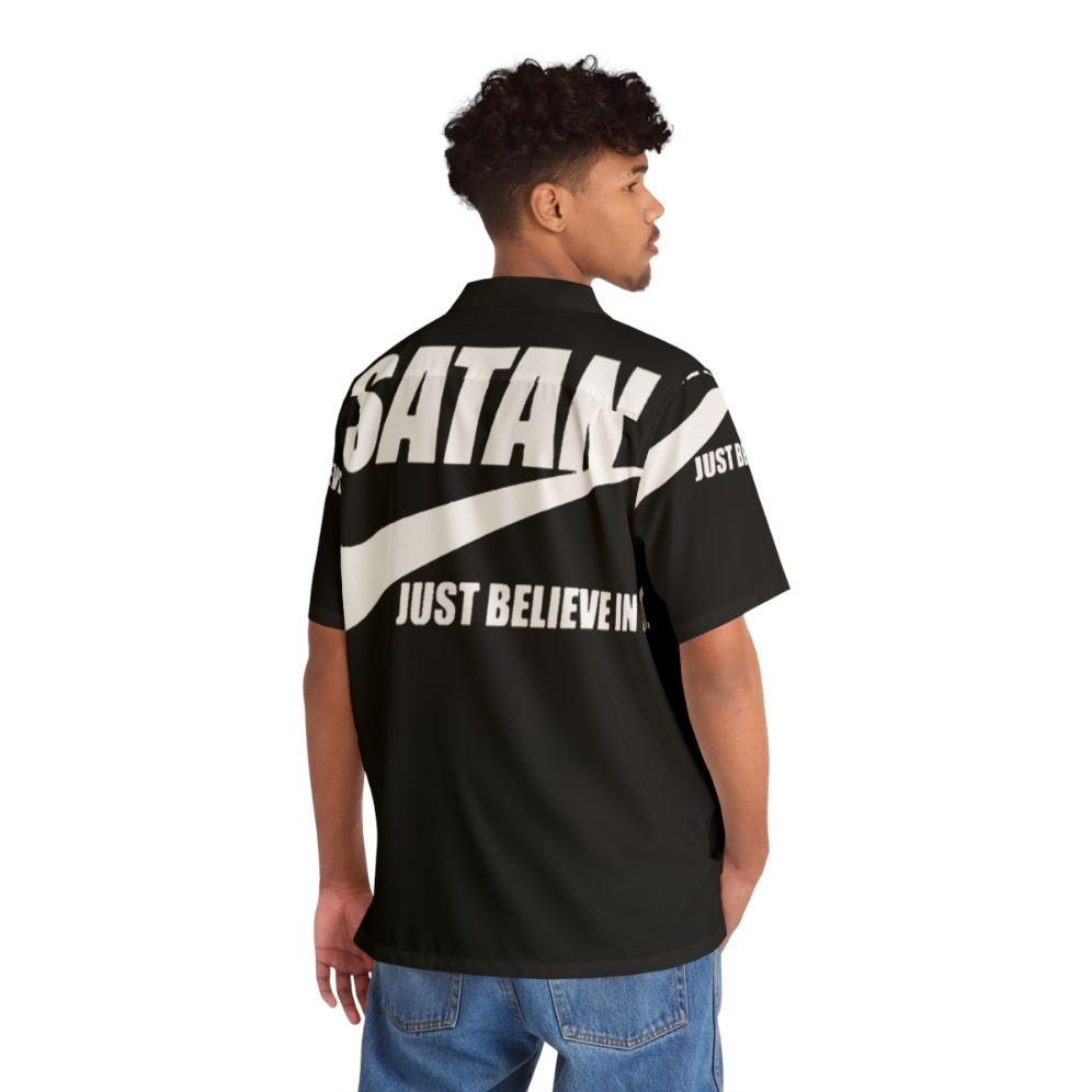 Edgy Satanic Hawaiian Shirt - People Back