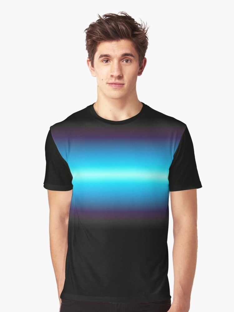 "NORMAL IS A MYTH" Percy Jackson-inspired graphic t-shirt with lightning, gradient, and neon design - Men