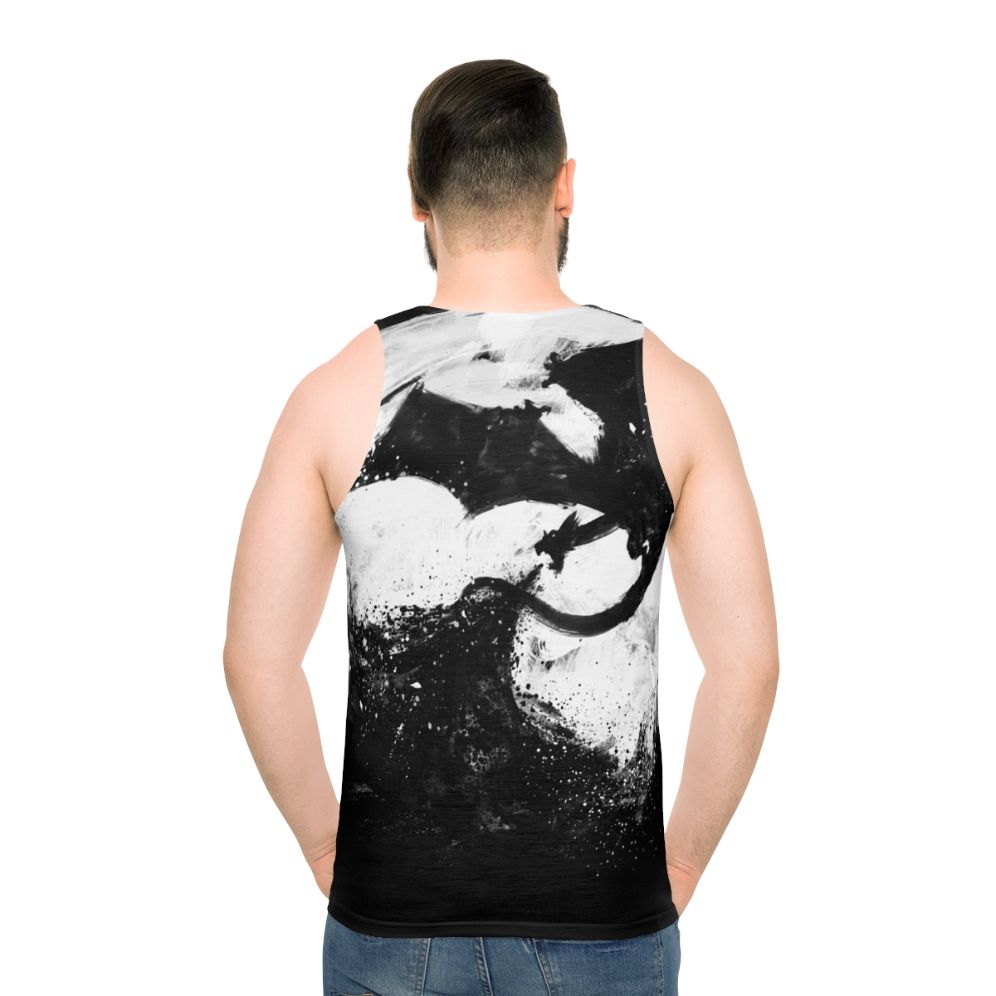 Midnight celestial fantasy goth unisex tank top - men back