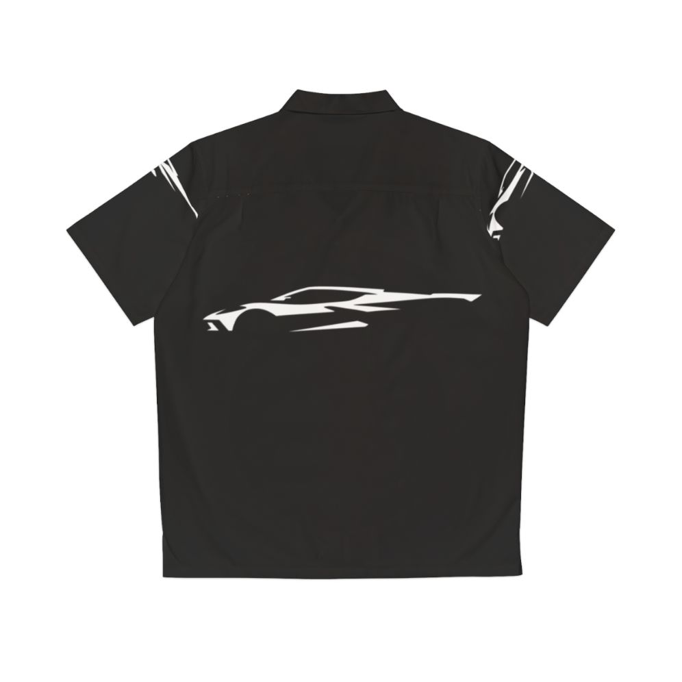 Chevrolet Corvette C8 Silhouette Hawaiian Shirt - Back