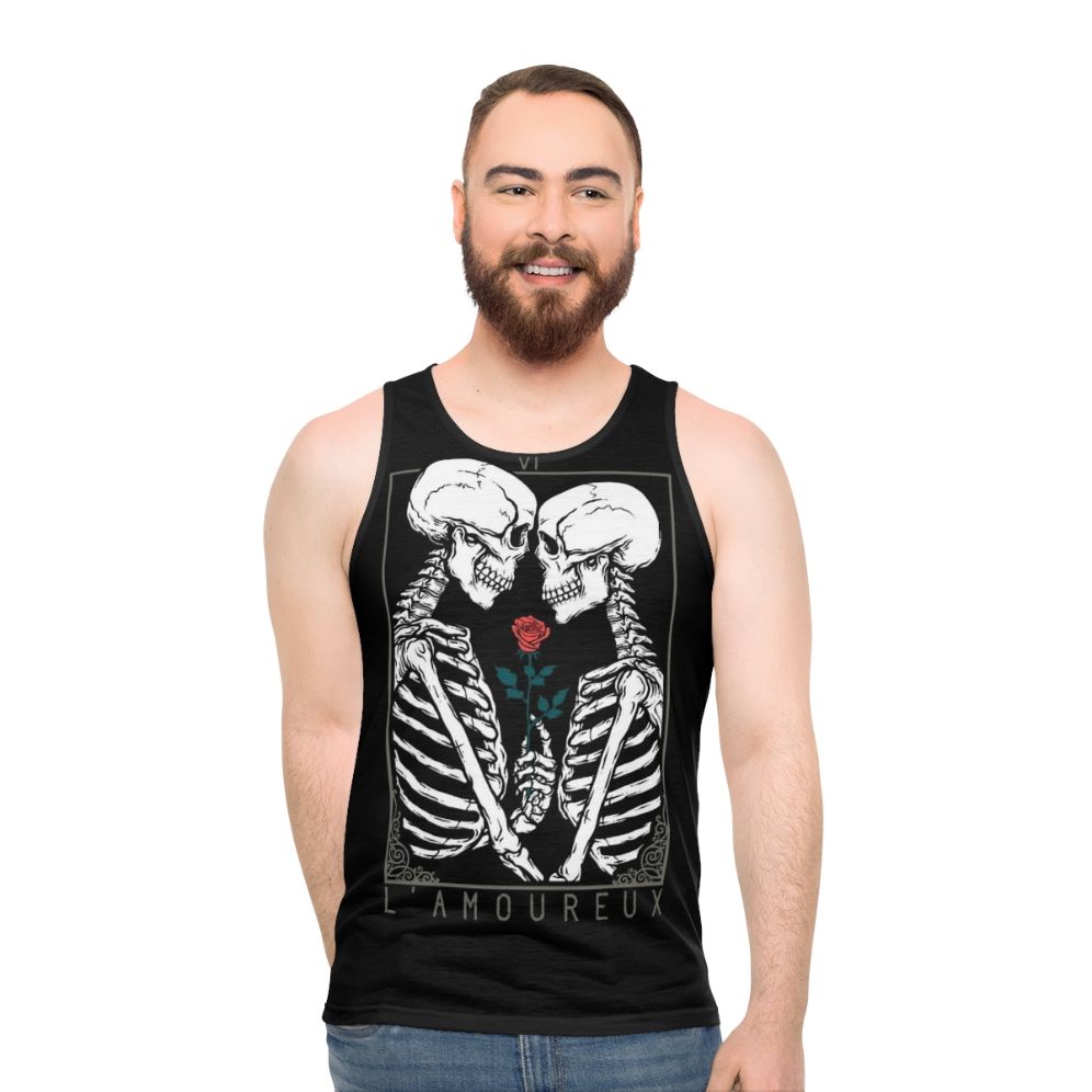 Unisex Lovers Tarot Tank Top - men