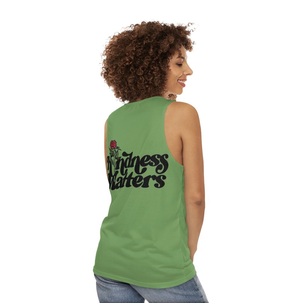 Inspiring Kindness Matters Unisex Tank Top - women back