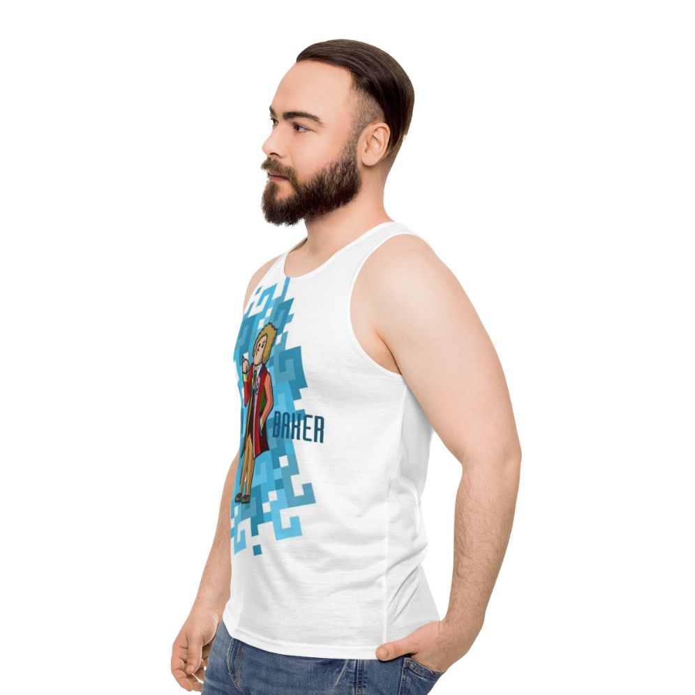 Sixth Doctor Who Unisex Tank Top - men side