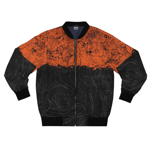 Topography Bomber Jacket featuring a map-inspired design