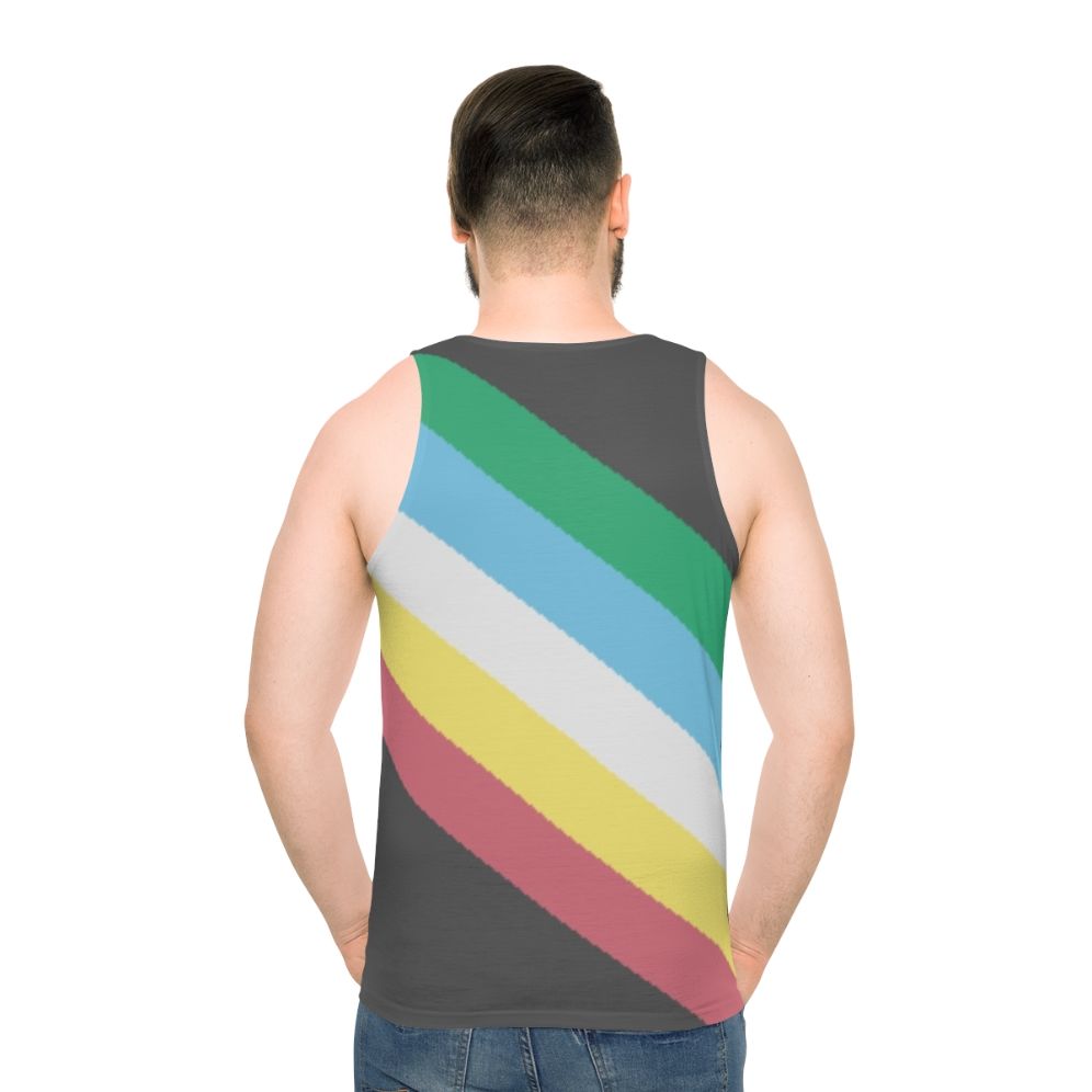 Disability Pride Unisex Tank Top - men back