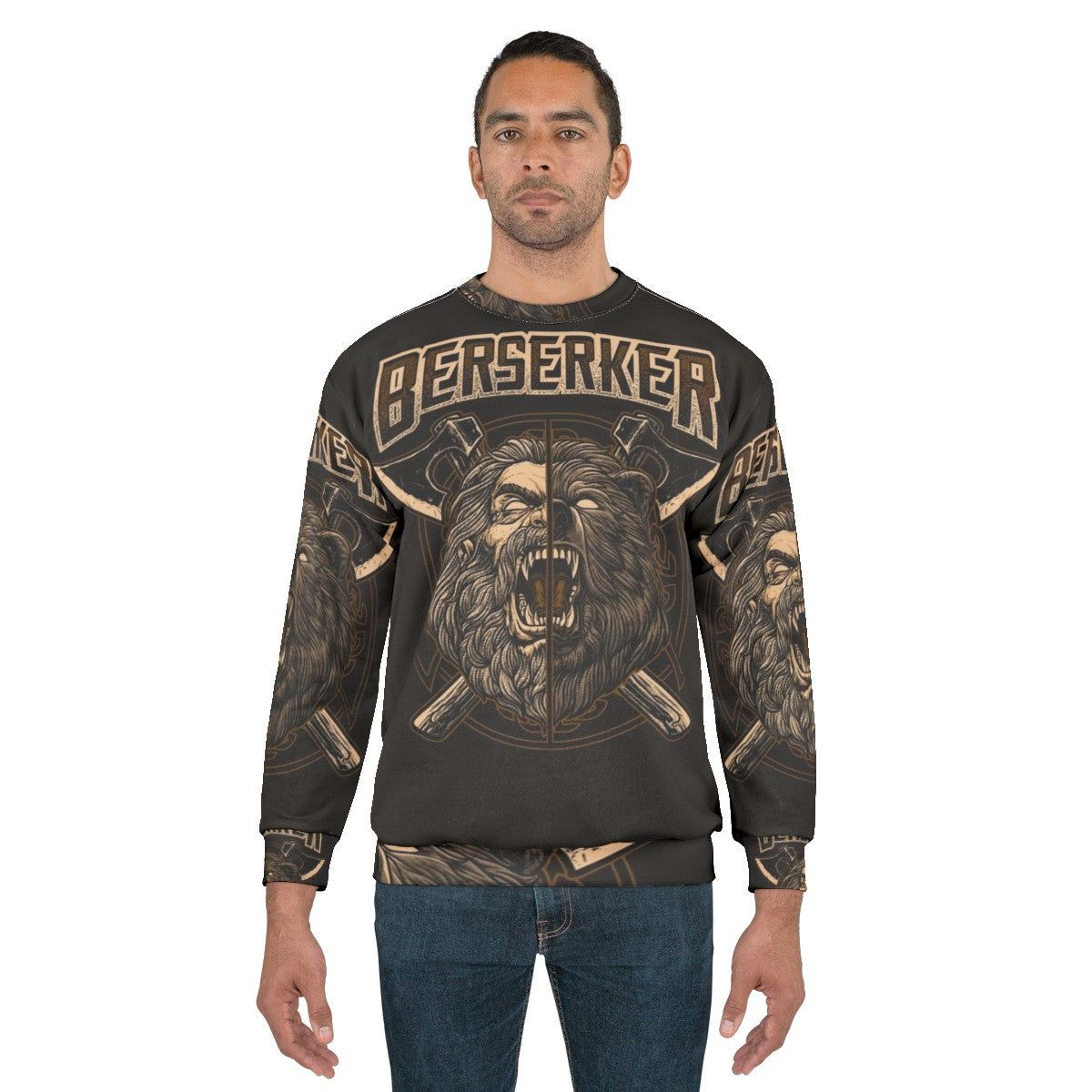 Norse Berserker Viking Pagan Bear Warrior Sweatshirt - men