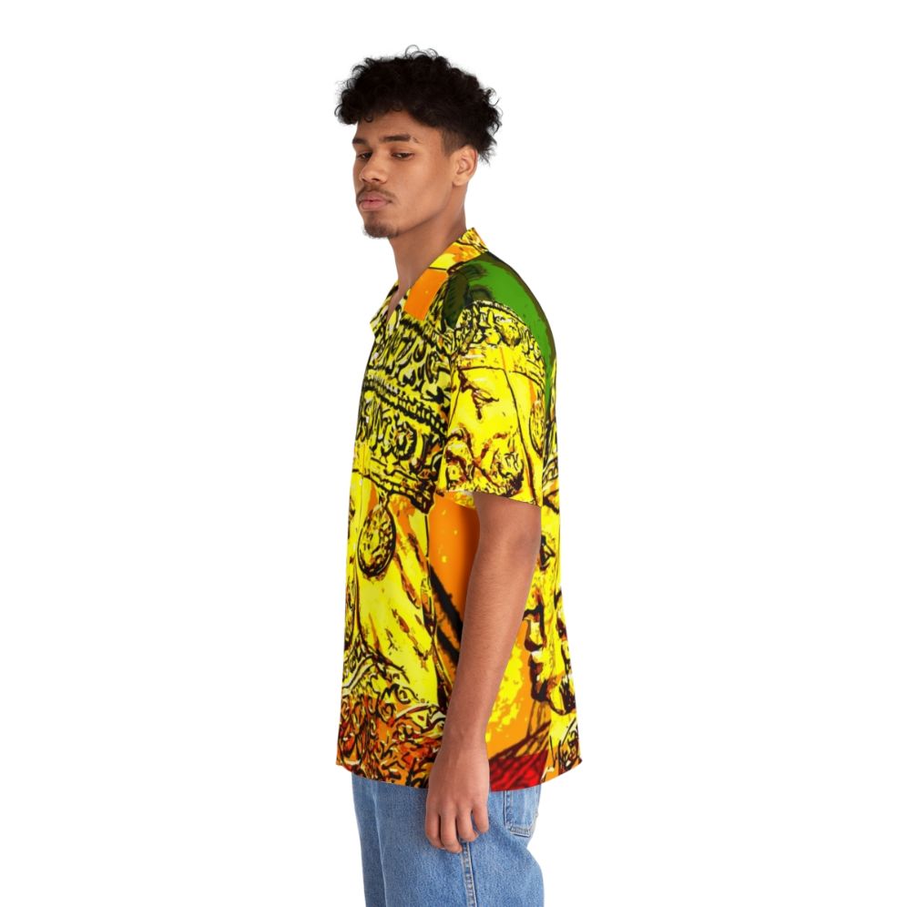 Haile Selassie Rastafarian Hawaiian Shirt - People Left