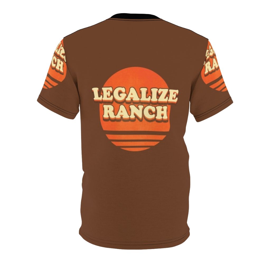 Legalize Ranch Inspired T-shirt Featuring The Eric Andre Show Logo and Graphics - Back